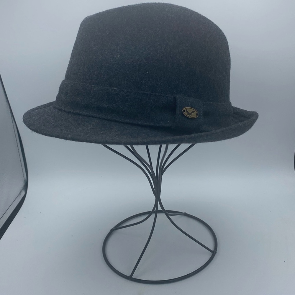 Men’s Epoch 100% wool gray fedora hat sz S/M